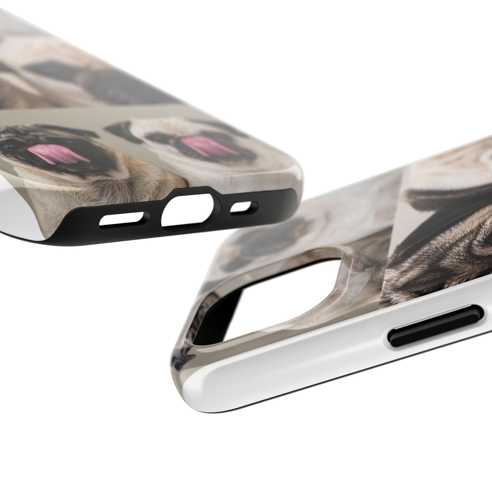 Grumble Lo-Fi Pug Phone Case | Tough Case | Roly & Mabel Pug Portrait | Funny Pug Gift | Lo-Fi Study Vibes - Image 55