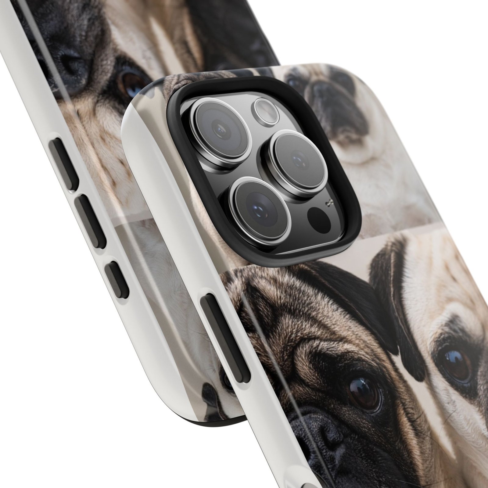 Grumble Lo-Fi Pug Phone Case | Tough Case | Roly & Mabel Pug Portrait | Funny Pug Gift | Lo-Fi Study Vibes - Image 86