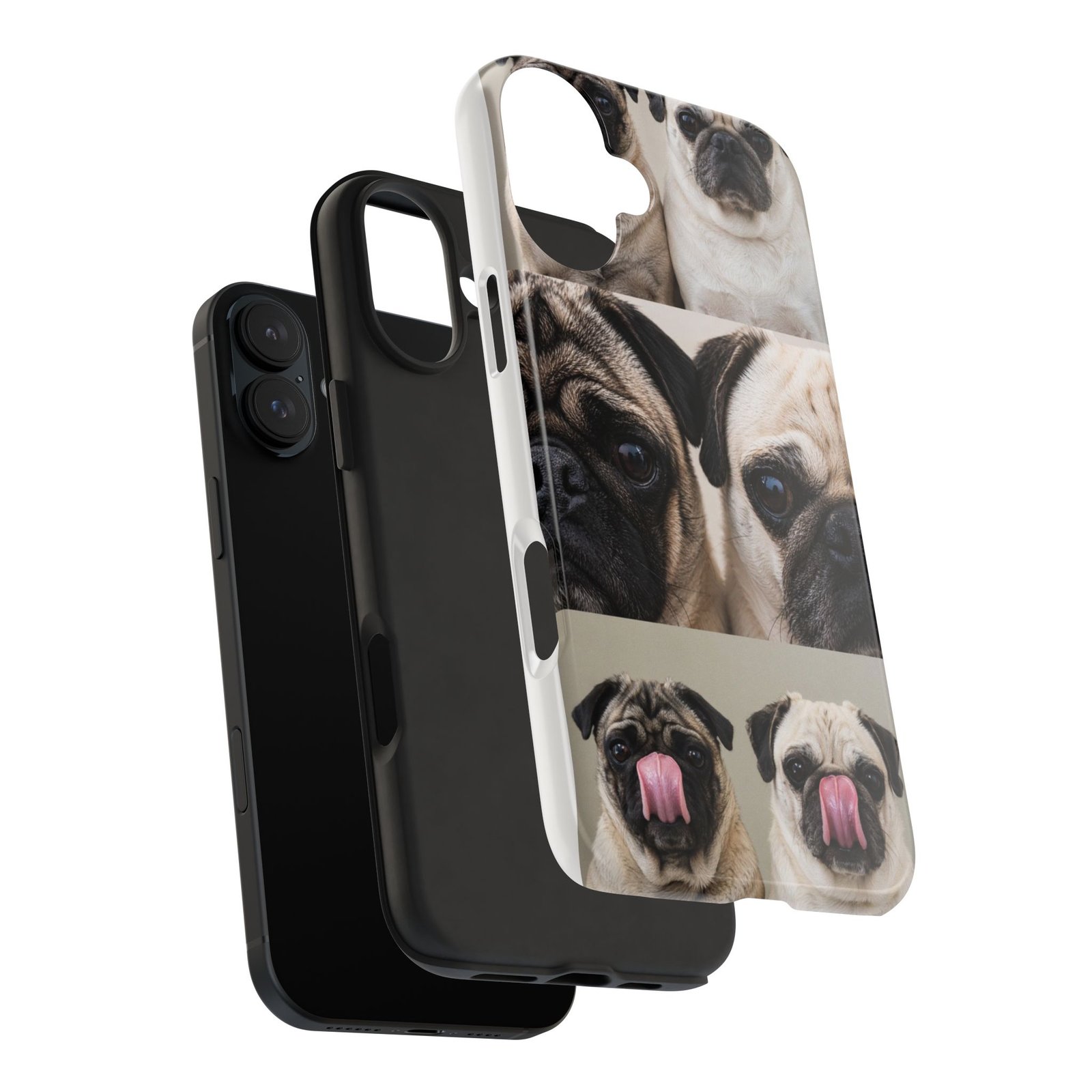 Grumble Lo-Fi Pug Phone Case | Tough Case | Roly & Mabel Pug Portrait | Funny Pug Gift | Lo-Fi Study Vibes - Image 96