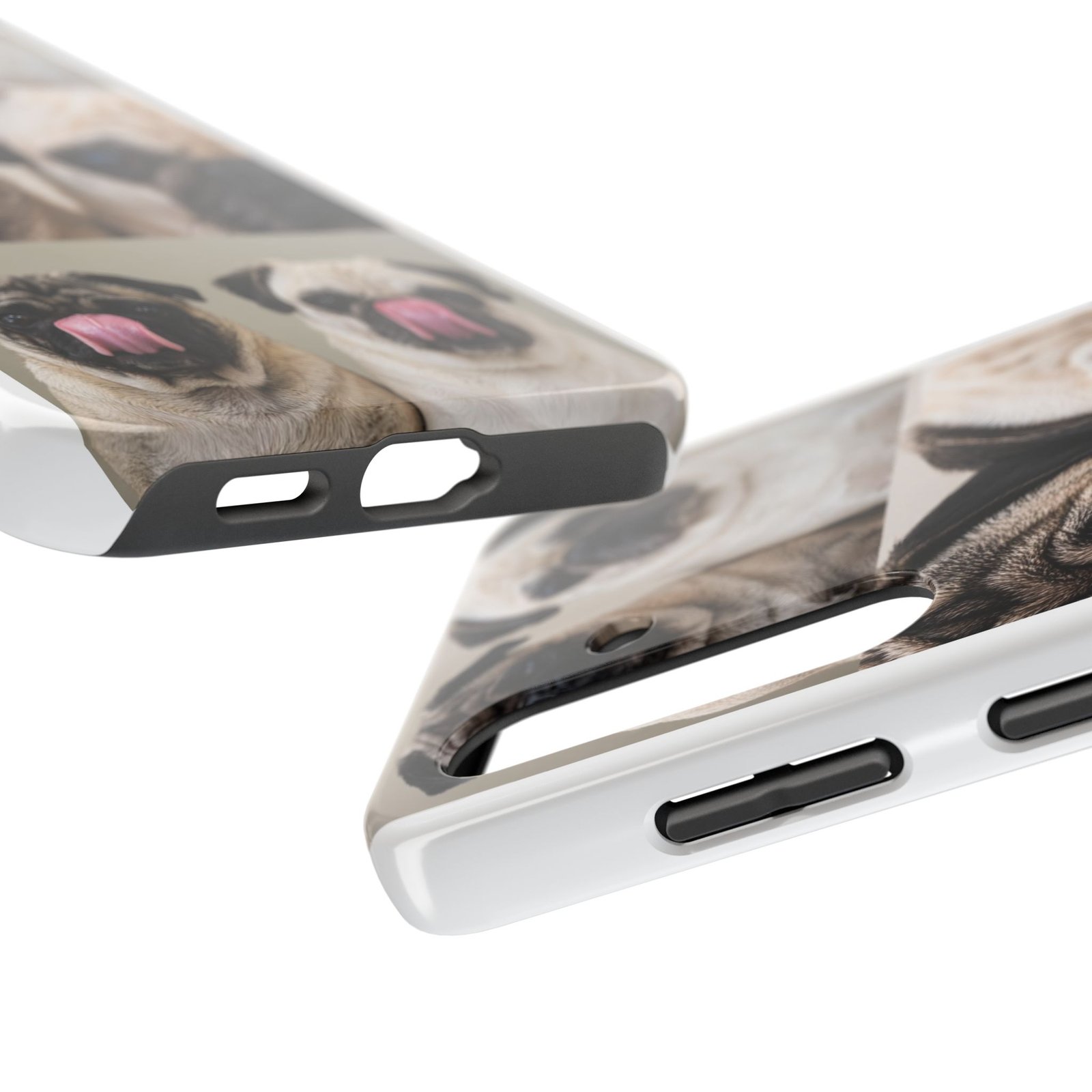 Grumble Lo-Fi Pug Phone Case | Tough Case | Roly & Mabel Pug Portrait | Funny Pug Gift | Lo-Fi Study Vibes - Image 71