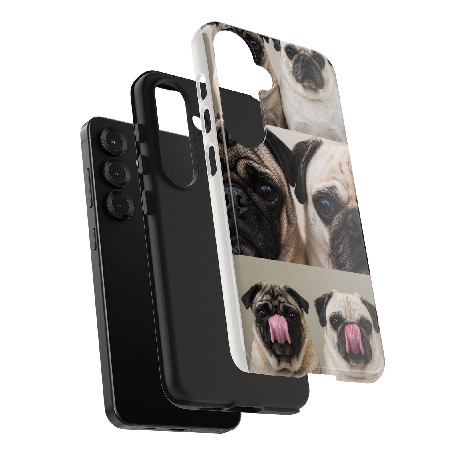 Grumble Lo-Fi Pug Phone Case | Tough Case | Roly & Mabel Pug Portrait | Funny Pug Gift | Lo-Fi Study Vibes - Image 99