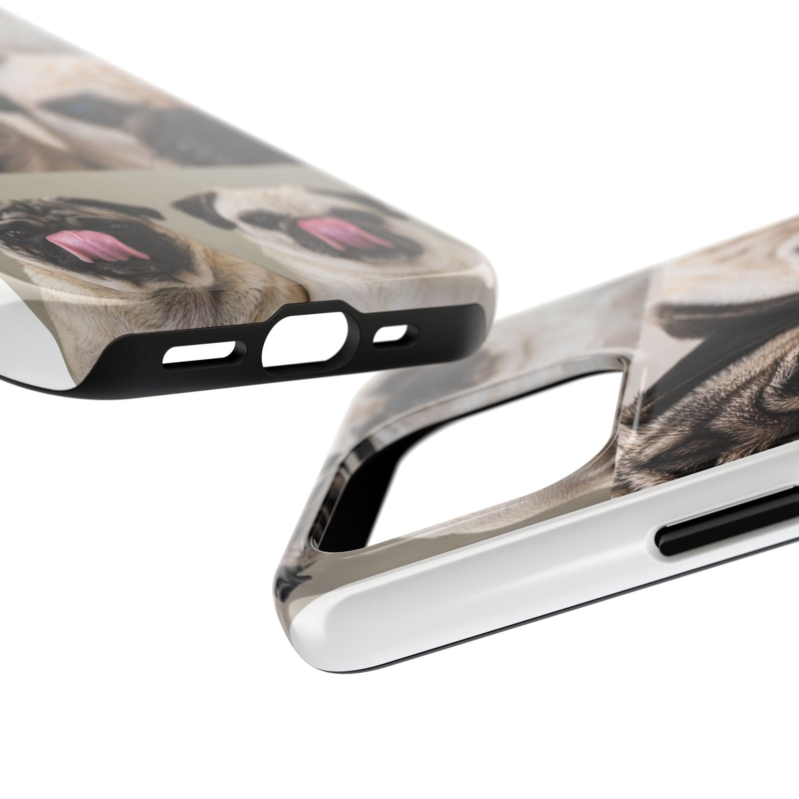Grumble Lo-Fi Pug Phone Case | Tough Case | Roly & Mabel Pug Portrait | Funny Pug Gift | Lo-Fi Study Vibes - Image 59