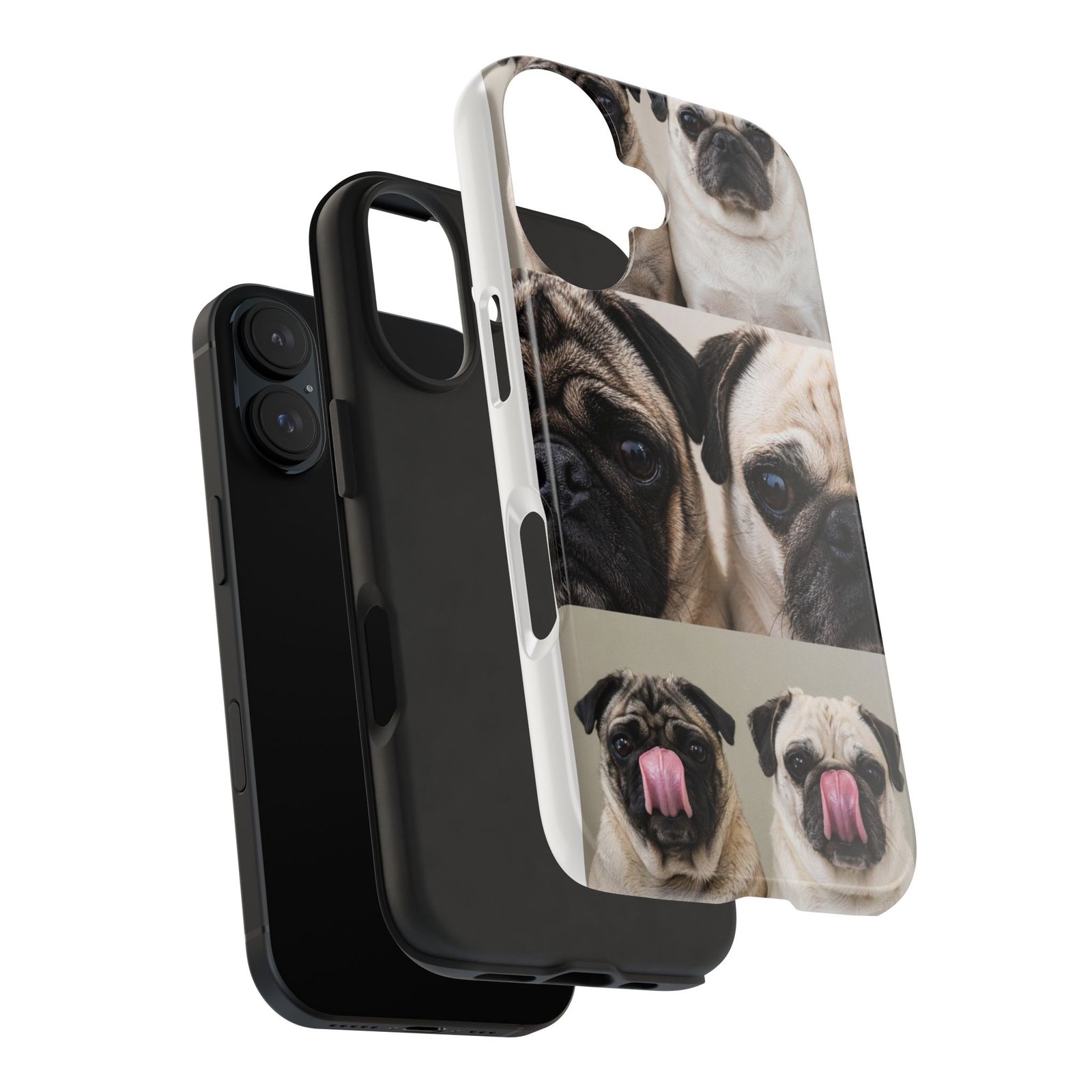 Grumble Lo-Fi Pug Phone Case | Tough Case | Roly & Mabel Pug Portrait | Funny Pug Gift | Lo-Fi Study Vibes - Image 93