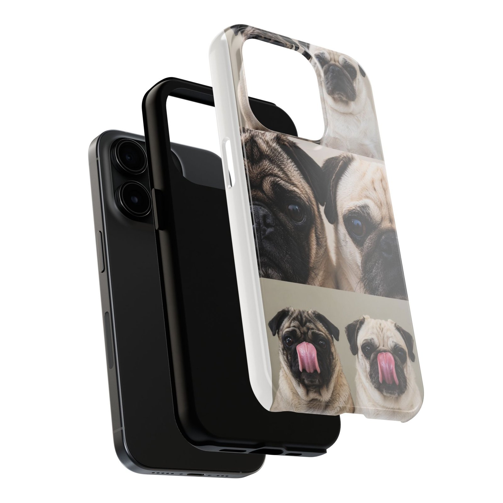 Grumble Lo-Fi Pug Phone Case | Tough Case | Roly & Mabel Pug Portrait | Funny Pug Gift | Lo-Fi Study Vibes - Image 60