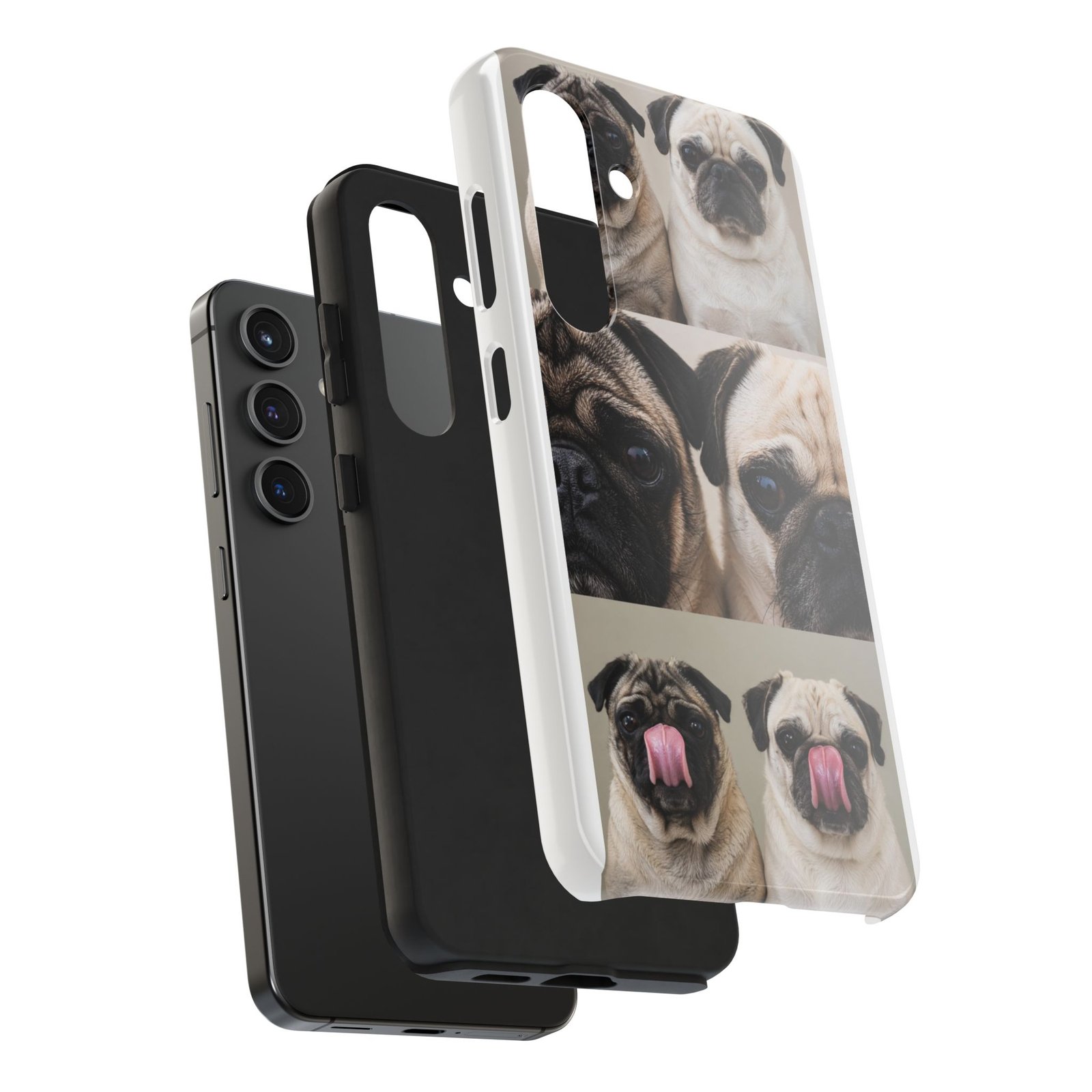 Grumble Lo-Fi Pug Phone Case | Tough Case | Roly & Mabel Pug Portrait | Funny Pug Gift | Lo-Fi Study Vibes - Image 72