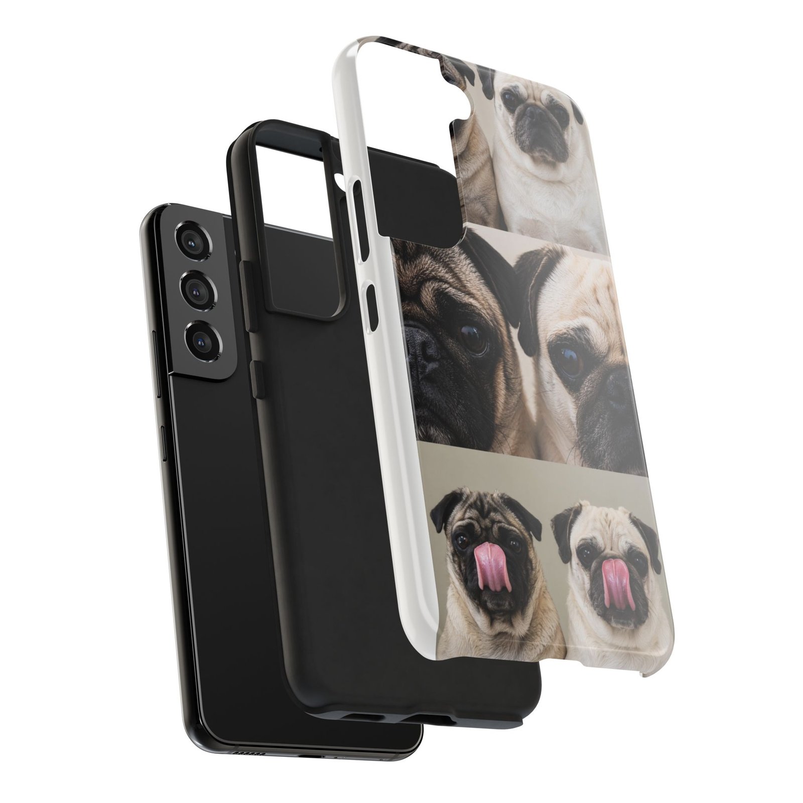 Grumble Lo-Fi Pug Phone Case | Tough Case | Roly & Mabel Pug Portrait | Funny Pug Gift | Lo-Fi Study Vibes - Image 80