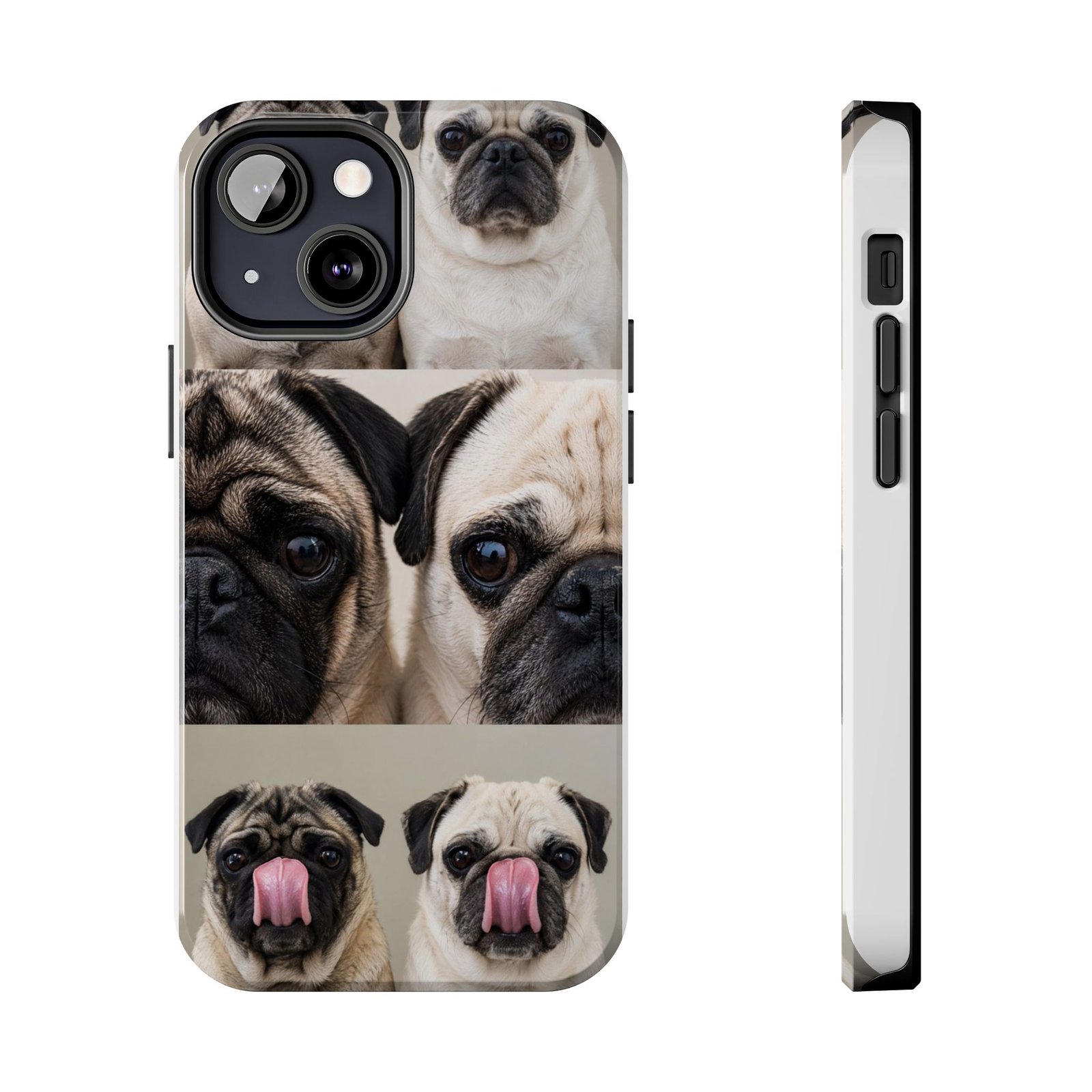 Grumble Lo-Fi Pug Phone Case | Tough Case | Roly & Mabel Pug Portrait | Funny Pug Gift | Lo-Fi Study Vibes - Image 33