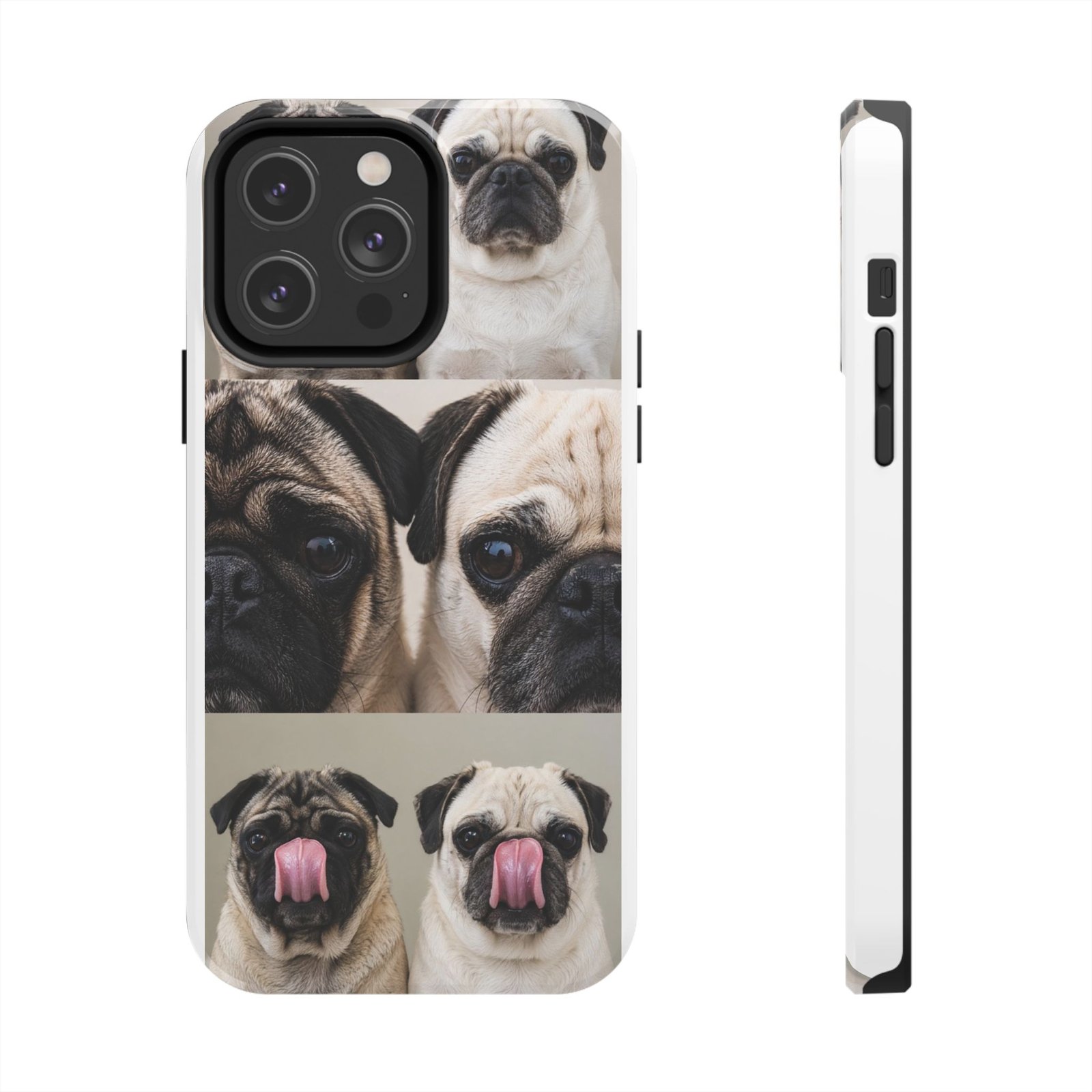 Grumble Lo-Fi Pug Phone Case | Tough Case | Roly & Mabel Pug Portrait | Funny Pug Gift | Lo-Fi Study Vibes - Image 49