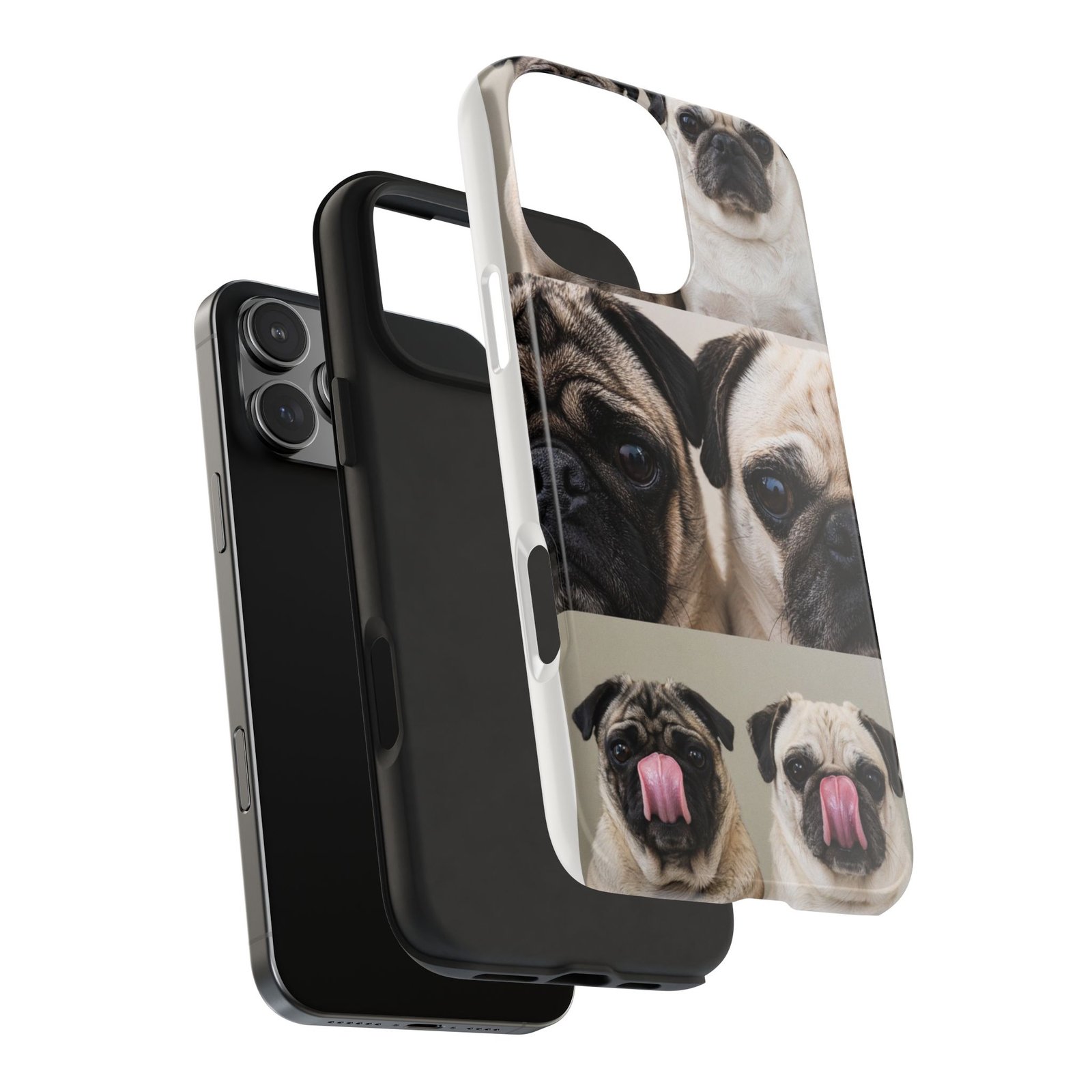 Grumble Lo-Fi Pug Phone Case | Tough Case | Roly & Mabel Pug Portrait | Funny Pug Gift | Lo-Fi Study Vibes - Image 90
