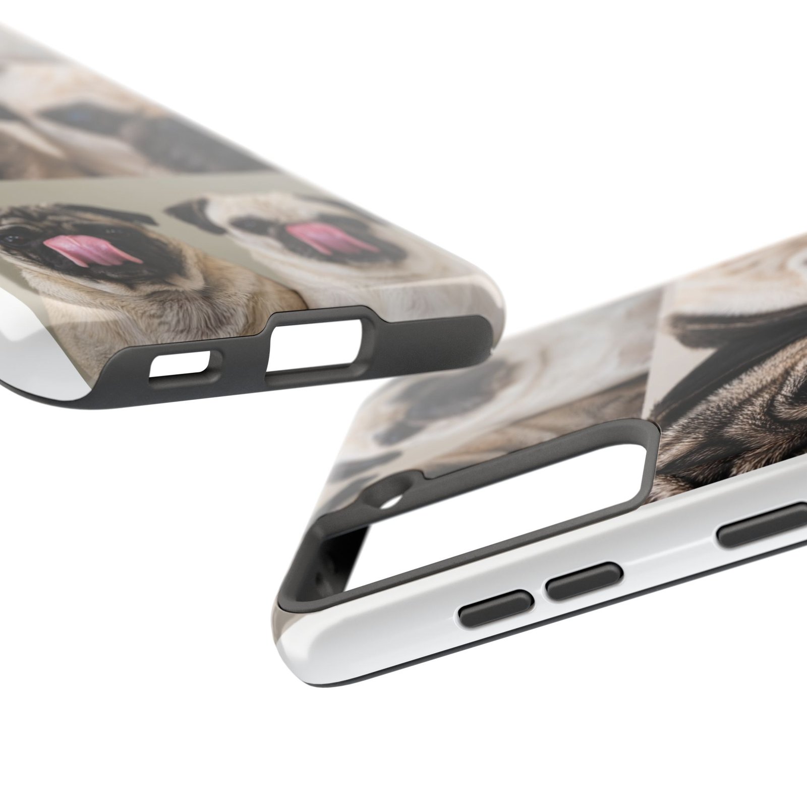 Grumble Lo-Fi Pug Phone Case | Tough Case | Roly & Mabel Pug Portrait | Funny Pug Gift | Lo-Fi Study Vibes - Image 83