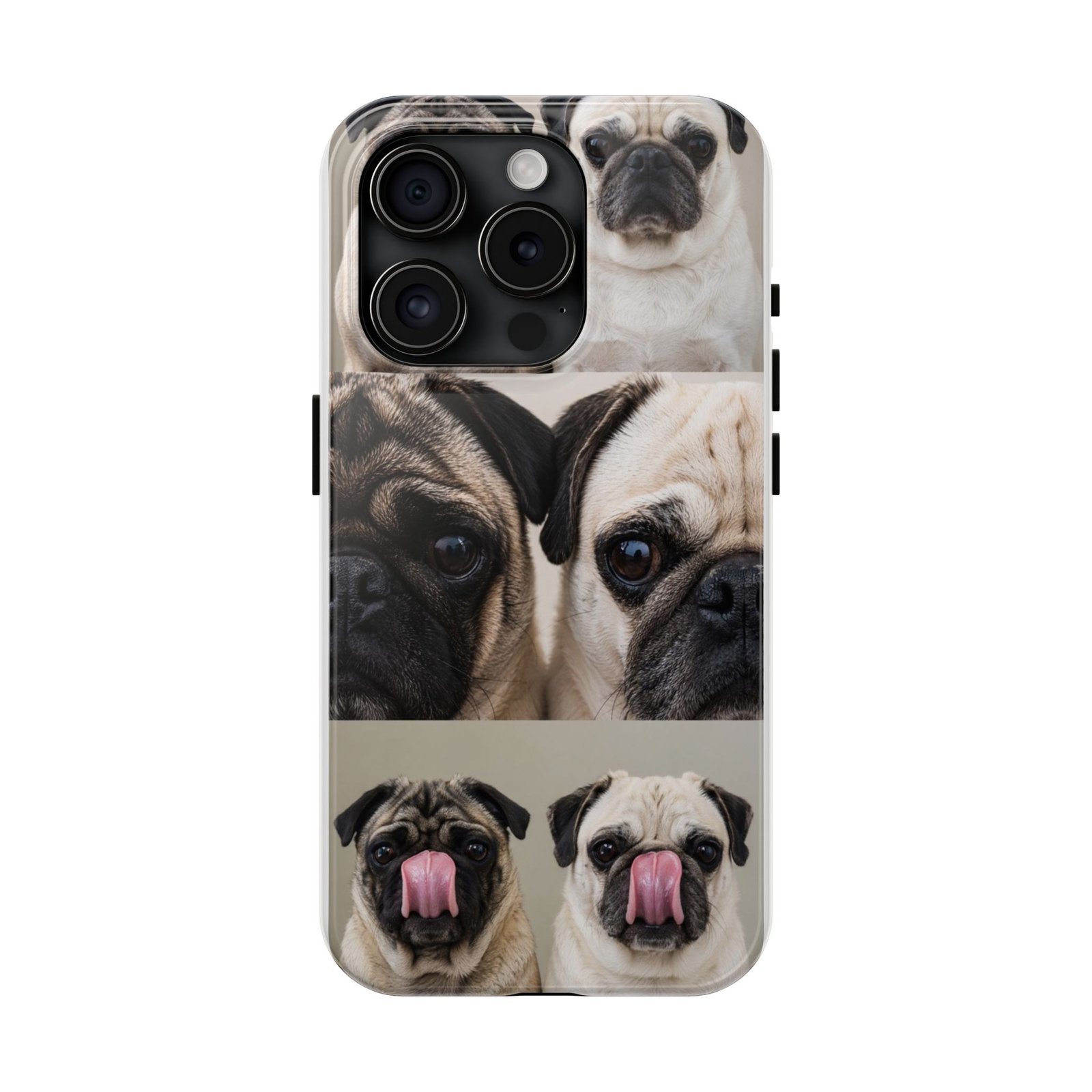 Grumble Lo-Fi Pug Phone Case | Tough Case | Roly & Mabel Pug Portrait | Funny Pug Gift | Lo-Fi Study Vibes - Image 57