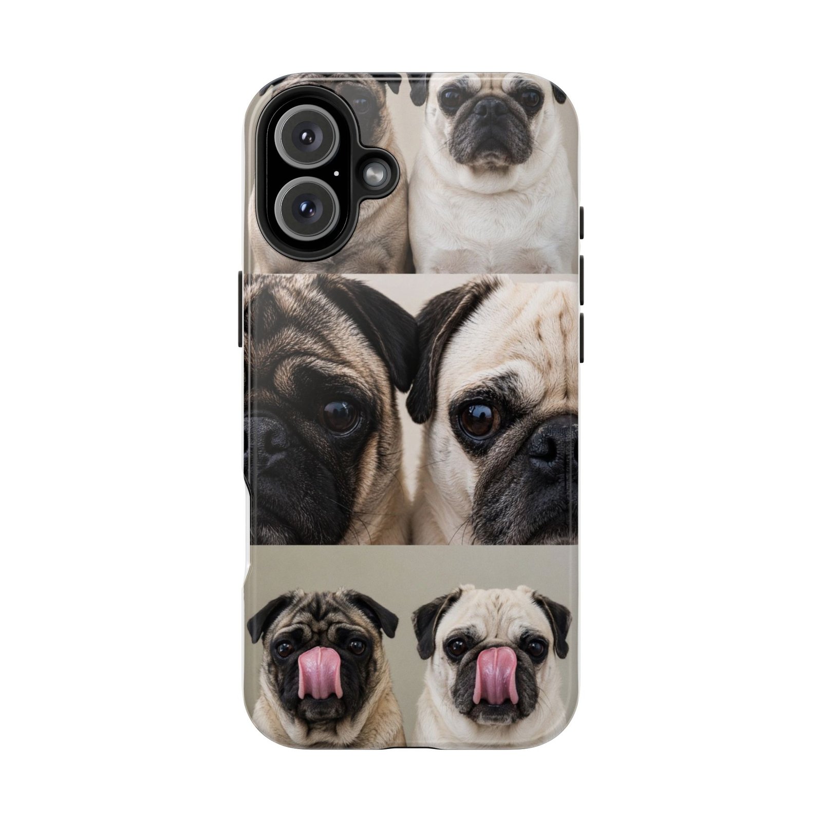 Grumble Lo-Fi Pug Phone Case | Tough Case | Roly & Mabel Pug Portrait | Funny Pug Gift | Lo-Fi Study Vibes - Image 94