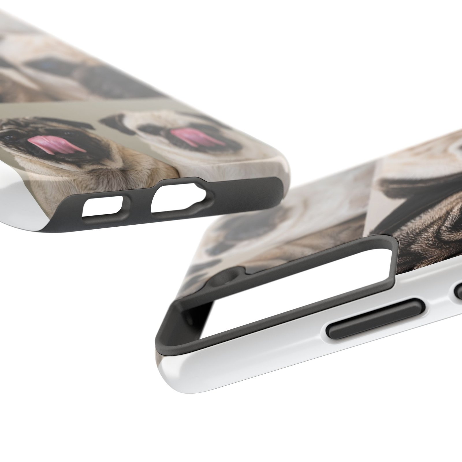 Grumble Lo-Fi Pug Phone Case | Tough Case | Roly & Mabel Pug Portrait | Funny Pug Gift | Lo-Fi Study Vibes - Image 79