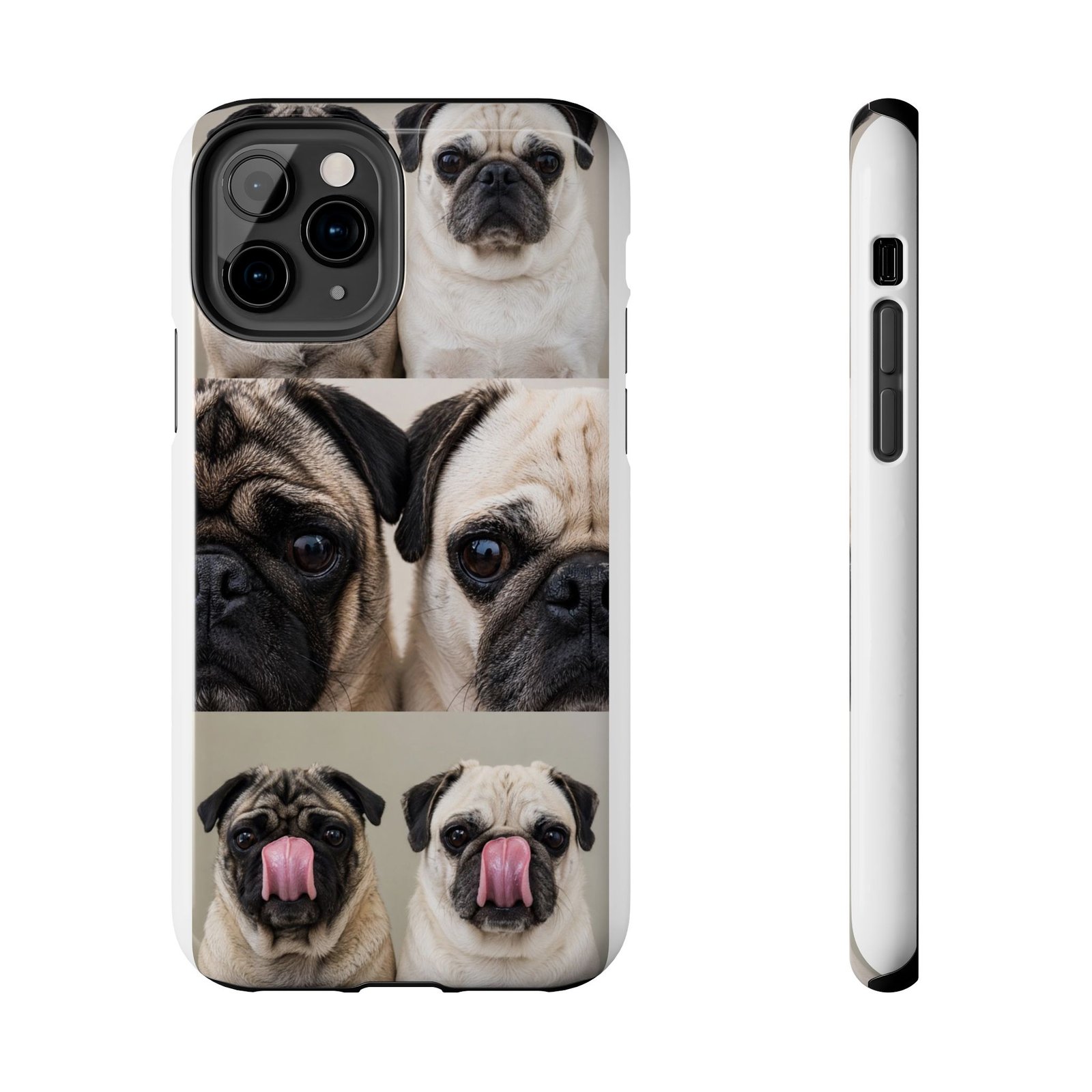 Grumble Lo-Fi Pug Phone Case | Tough Case | Roly & Mabel Pug Portrait | Funny Pug Gift | Lo-Fi Study Vibes - Image 5
