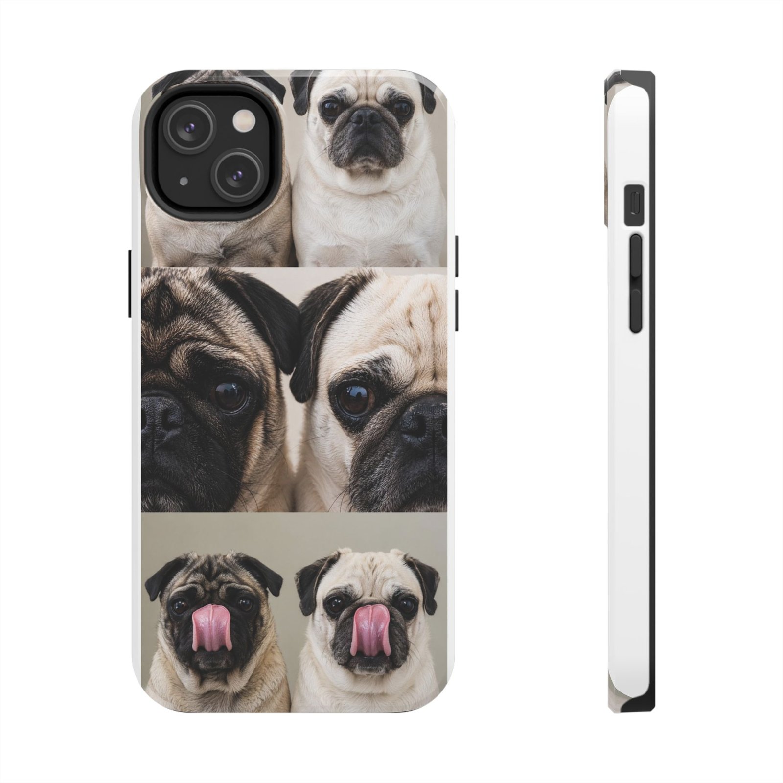 Grumble Lo-Fi Pug Phone Case | Tough Case | Roly & Mabel Pug Portrait | Funny Pug Gift | Lo-Fi Study Vibes - Image 51