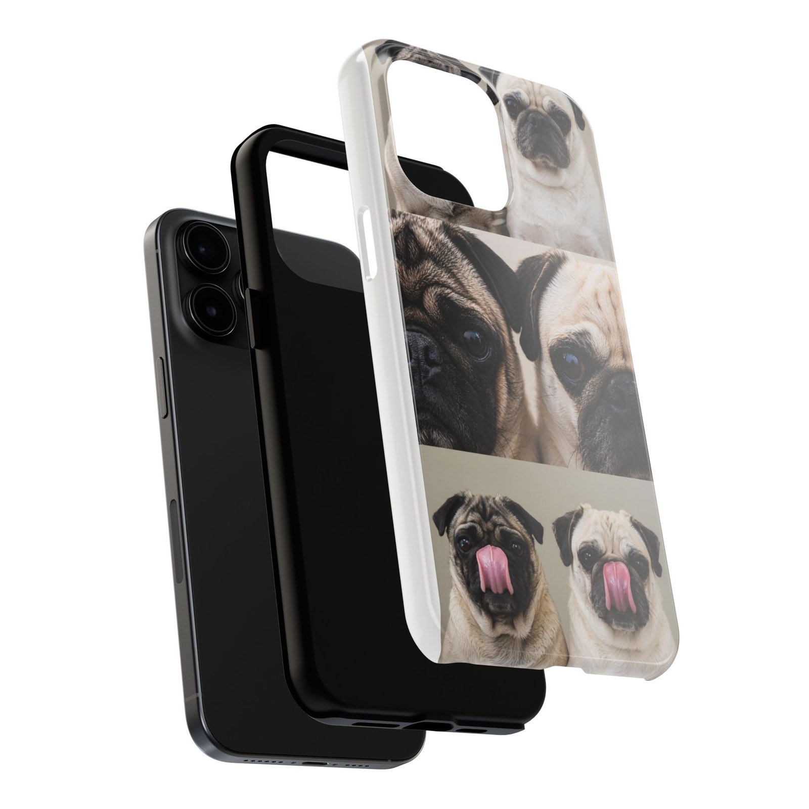 Grumble Lo-Fi Pug Phone Case | Tough Case | Roly & Mabel Pug Portrait | Funny Pug Gift | Lo-Fi Study Vibes - Image 68