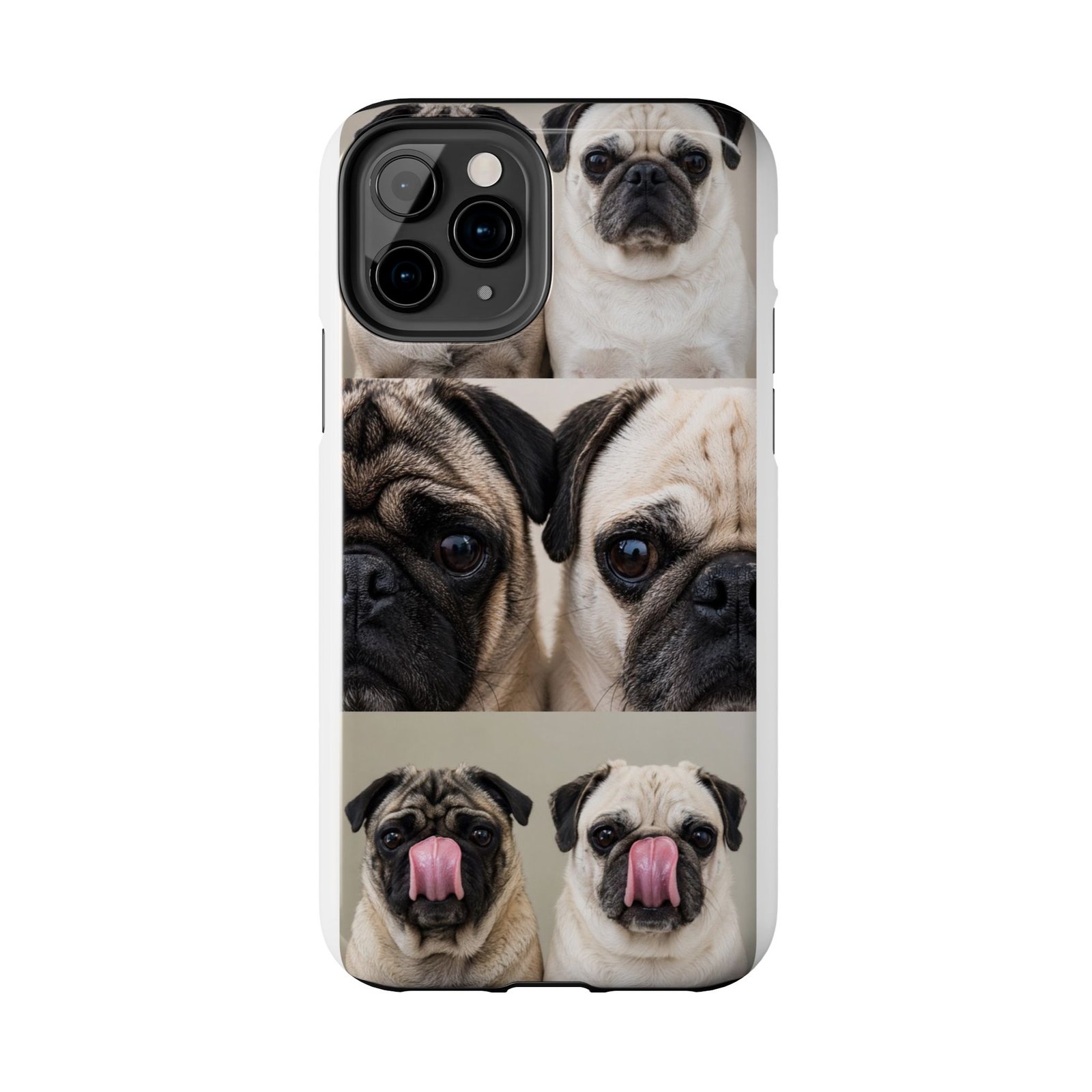 Grumble Lo-Fi Pug Phone Case | Tough Case | Roly & Mabel Pug Portrait | Funny Pug Gift | Lo-Fi Study Vibes - Image 6