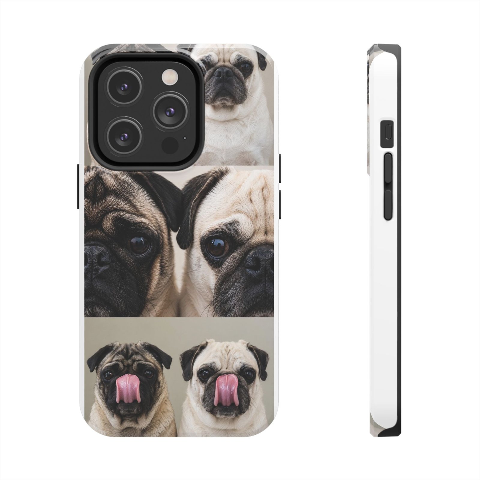 Grumble Lo-Fi Pug Phone Case | Tough Case | Roly & Mabel Pug Portrait | Funny Pug Gift | Lo-Fi Study Vibes - Image 47