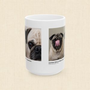 Roly & Mabel Study No. 1 | Gallery Edition Mug 15oz | Inspection-Chaos | Pug Portrait | Collector Art Mug