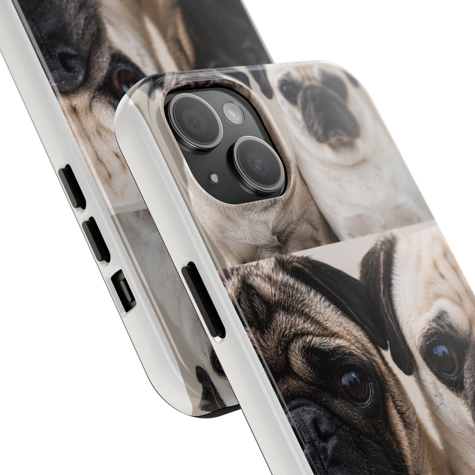 Grumble Lo-Fi Pug Phone Case | Tough Case | Roly & Mabel Pug Portrait | Funny Pug Gift | Lo-Fi Study Vibes - Image 62