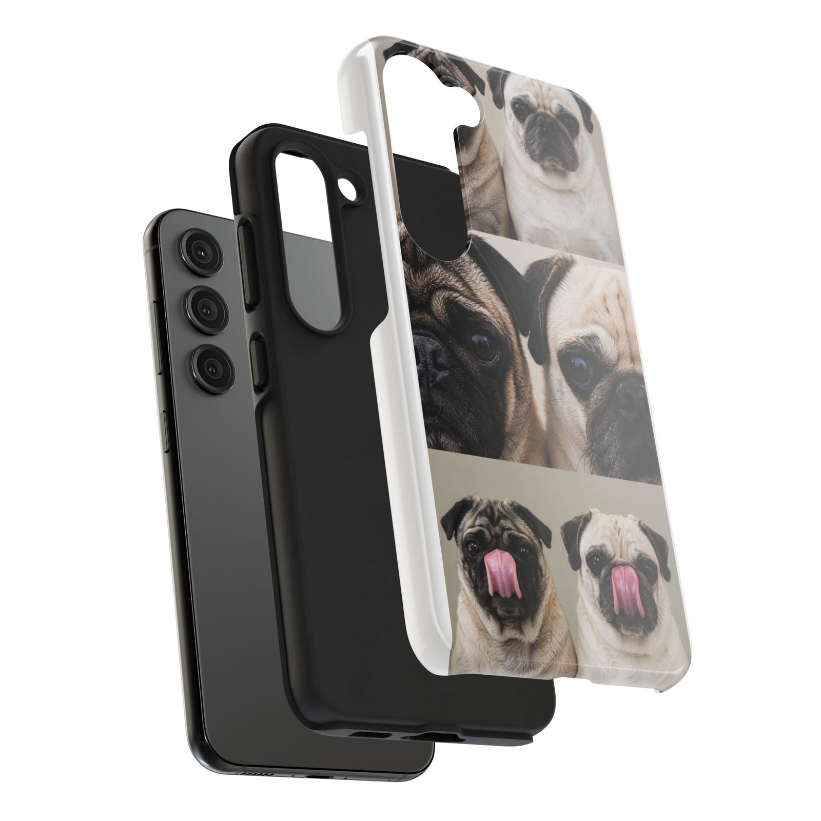 Grumble Lo-Fi Pug Phone Case | Tough Case | Roly & Mabel Pug Portrait | Funny Pug Gift | Lo-Fi Study Vibes - Image 76