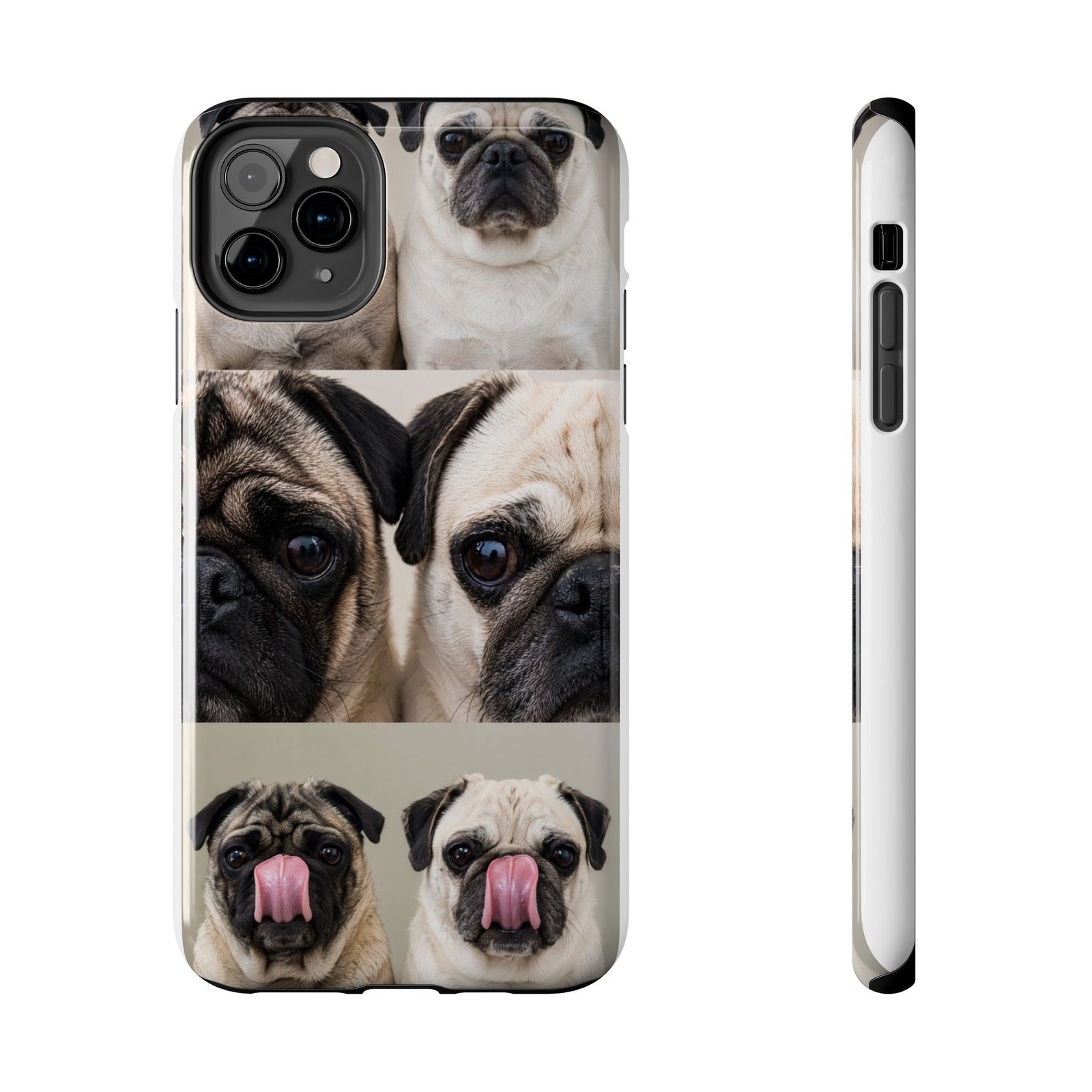 Grumble Lo-Fi Pug Phone Case | Tough Case | Roly & Mabel Pug Portrait | Funny Pug Gift | Lo-Fi Study Vibes - Image 9