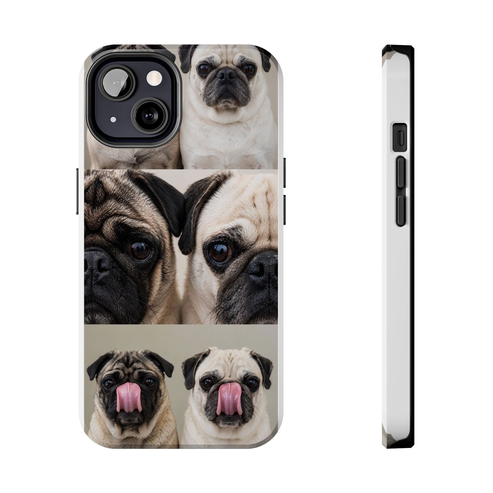 Grumble Lo-Fi Pug Phone Case | Tough Case | Roly & Mabel Pug Portrait | Funny Pug Gift | Lo-Fi Study Vibes - Image 29